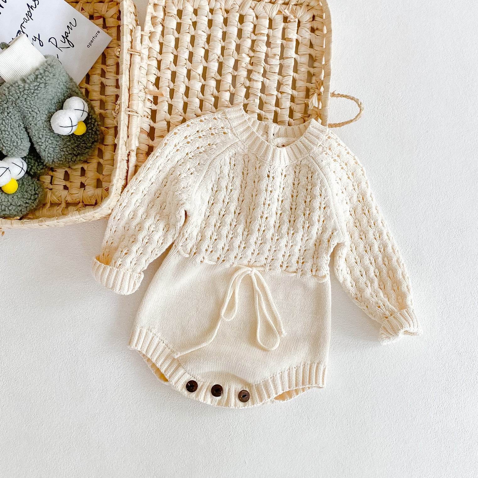 Adorable Baby Girl Knitted Long Sleeve - Farazirra