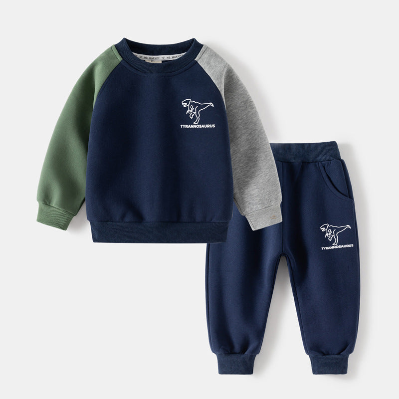Boys’ Dinosaur Print 2-Piece Set